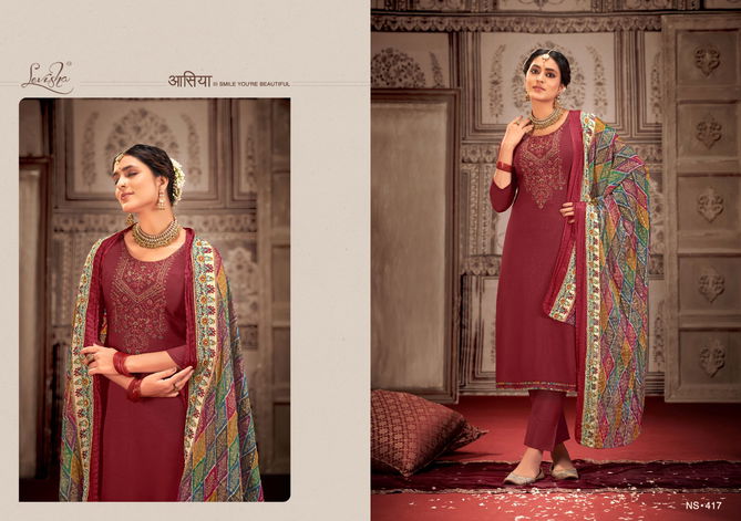 Levisha Nivisha Vol 6 Embroidery Dress Material Catalog